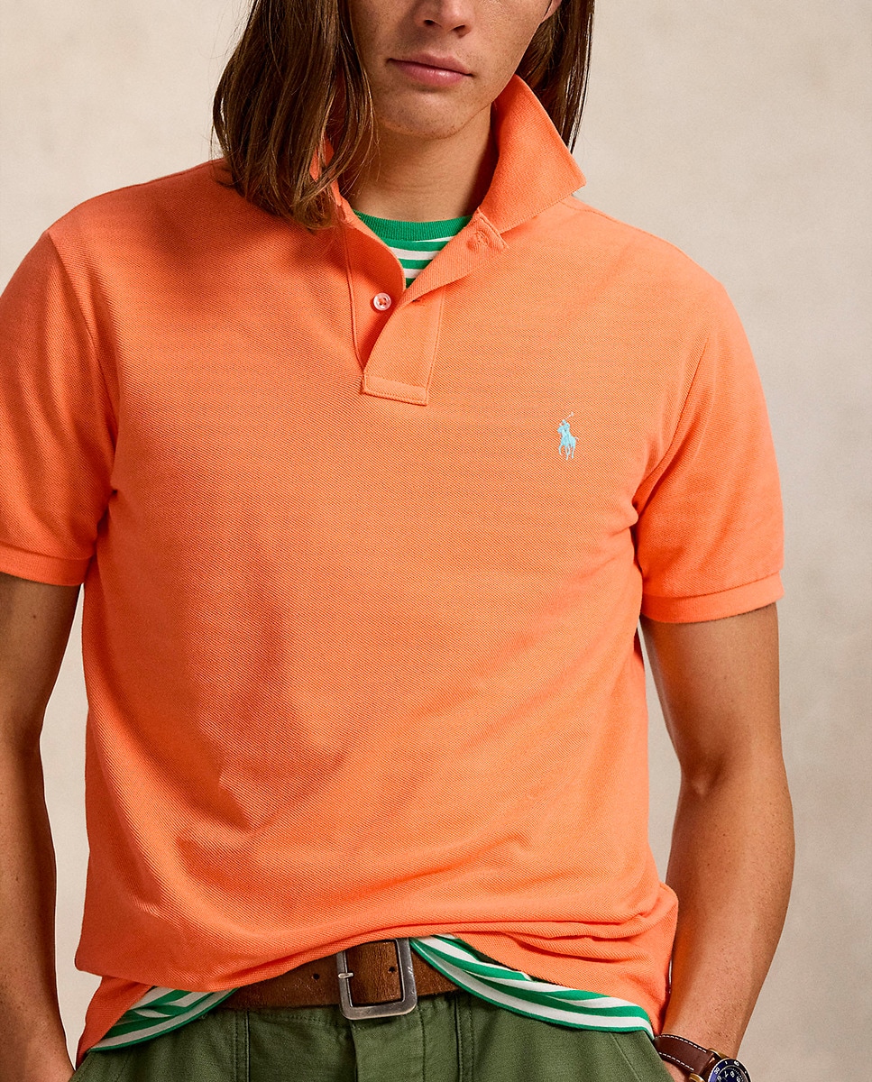Polo Piqué Regular Fit Pêssego-4