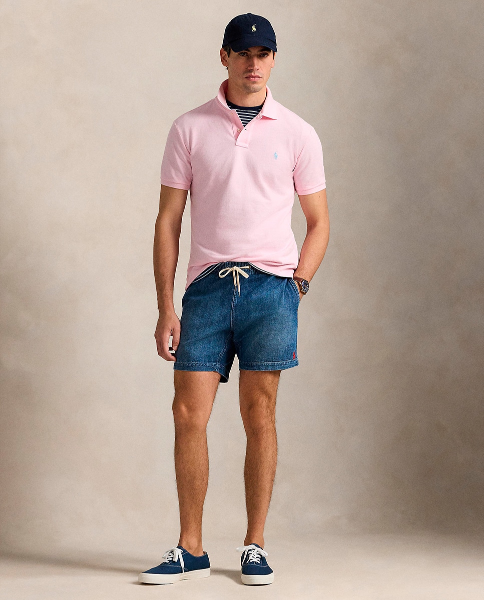 Polo Piqué Regular Fit Rosa-claro-6