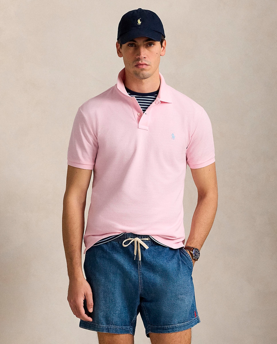 Polo Piqué Regular Fit Rosa-claro-1