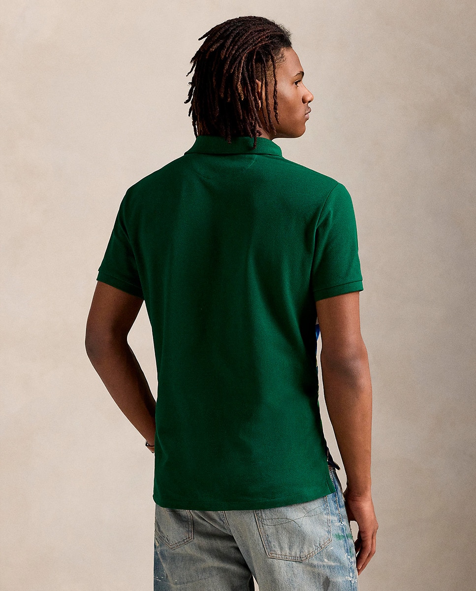 Polo de Algodão Regular Fit Verde Pinheiro-3