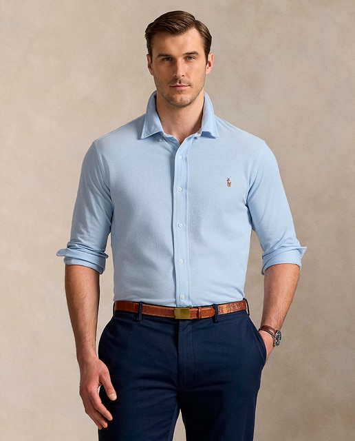 Imagem 0 de Camisa Regular Fit Tamanhos Grandes em Oxford Piqué