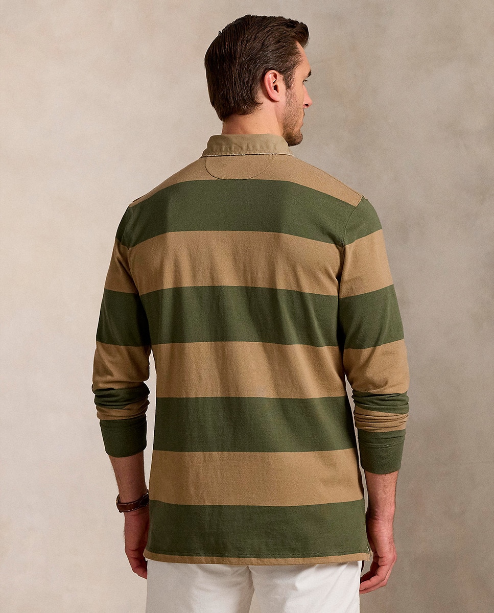 Polo de Rugby Regular Fit de Algodão Multicolor-3