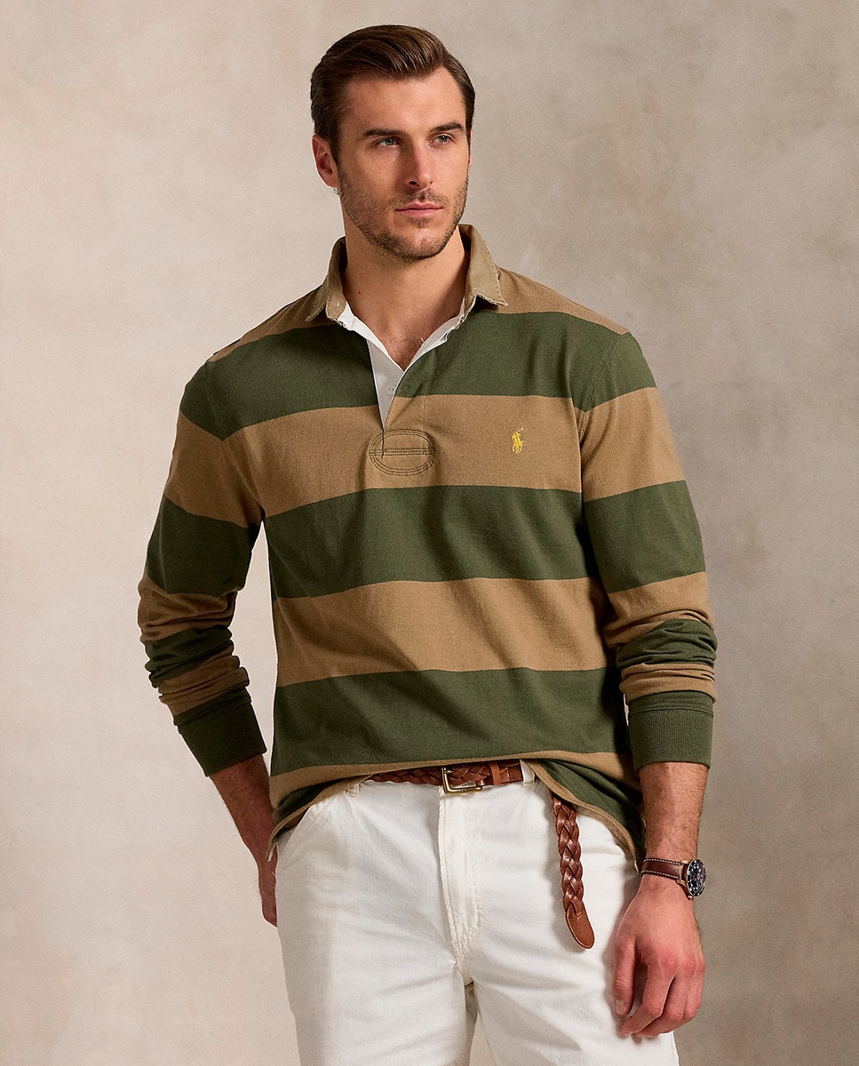 Polo de Rugby Regular Fit de Algodão Multicolor-1