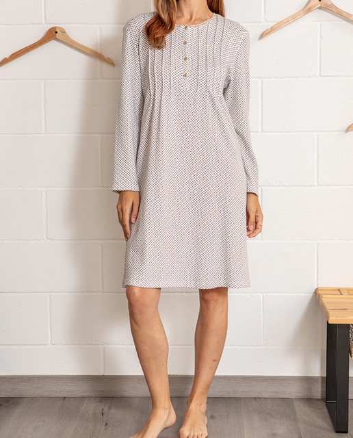 Imagen 0 de Camisón de mujer algodón invernal