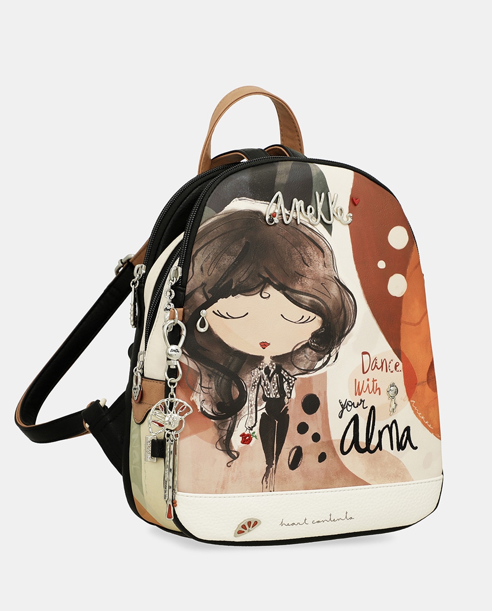Mochila Anekke Mujer Anekke Mochila Mediana Negra Shu014den