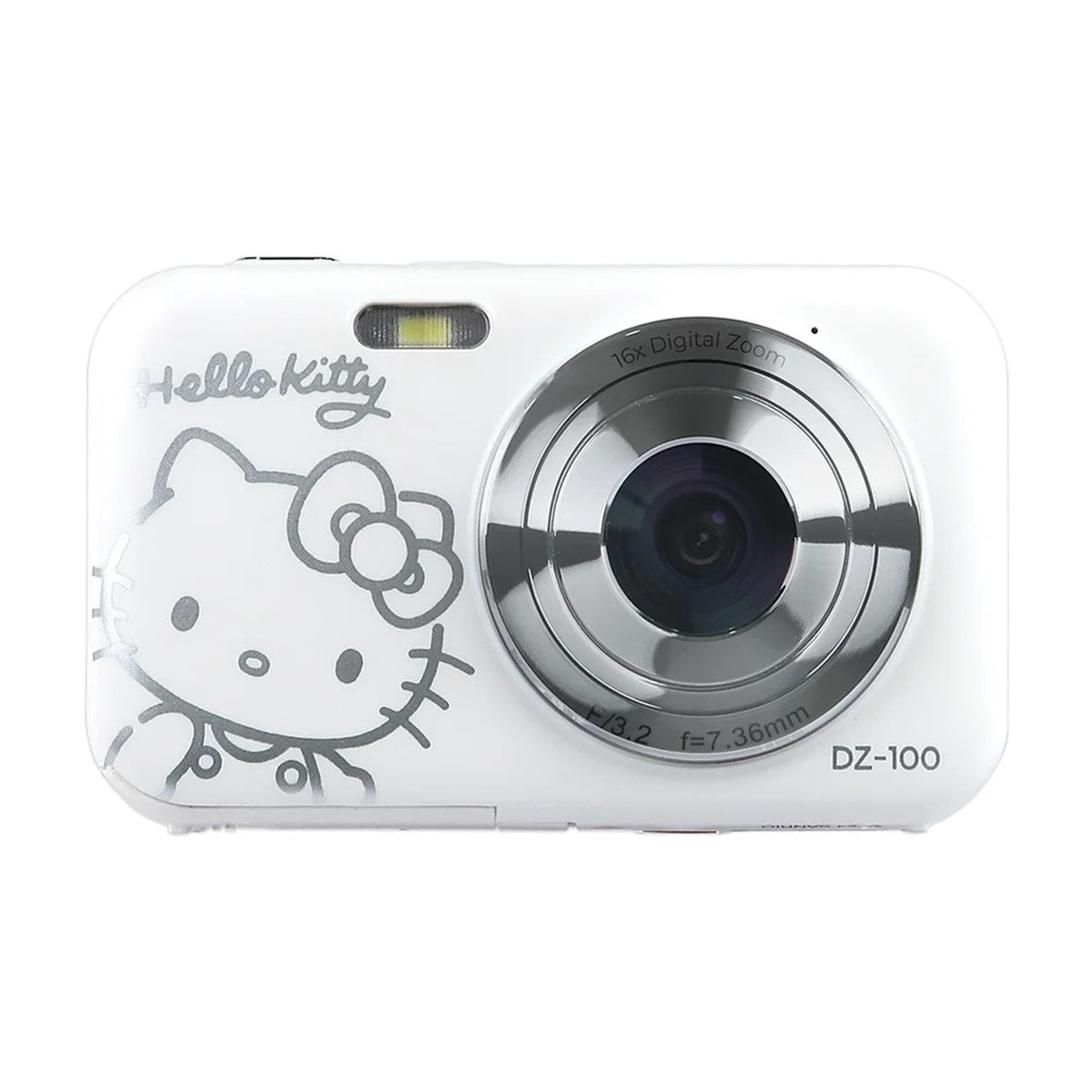 Cámara digital compacta Yashica Hello Kitty DZ100 de 5MP Blanco-1