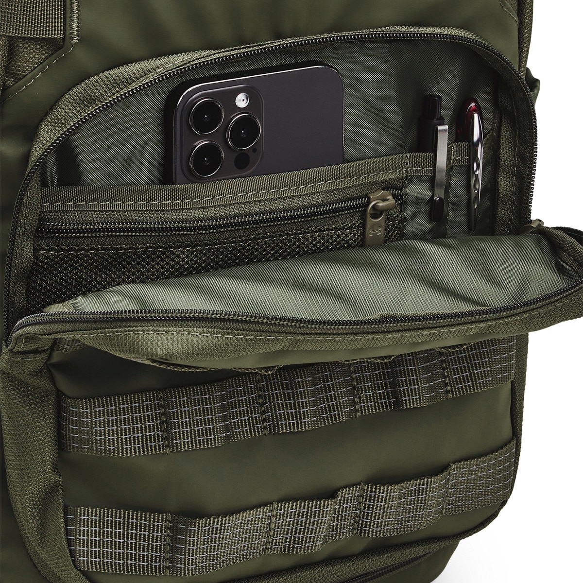 Mochila UA Triumph Sport Backpack Green-5