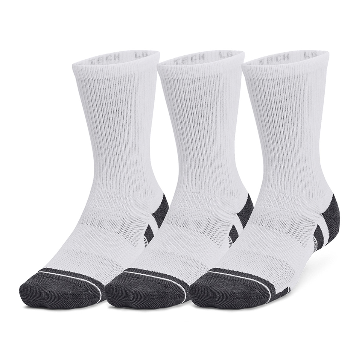 Pack de 3 Pares de Meias Performance Tech Crew Branco / Cinzento-1