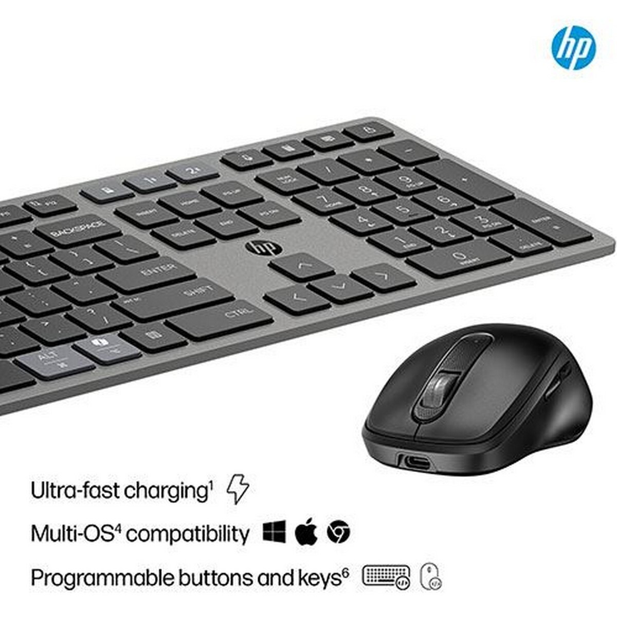 Teclado + Rato HP 720 Dual Mode - Preto 2