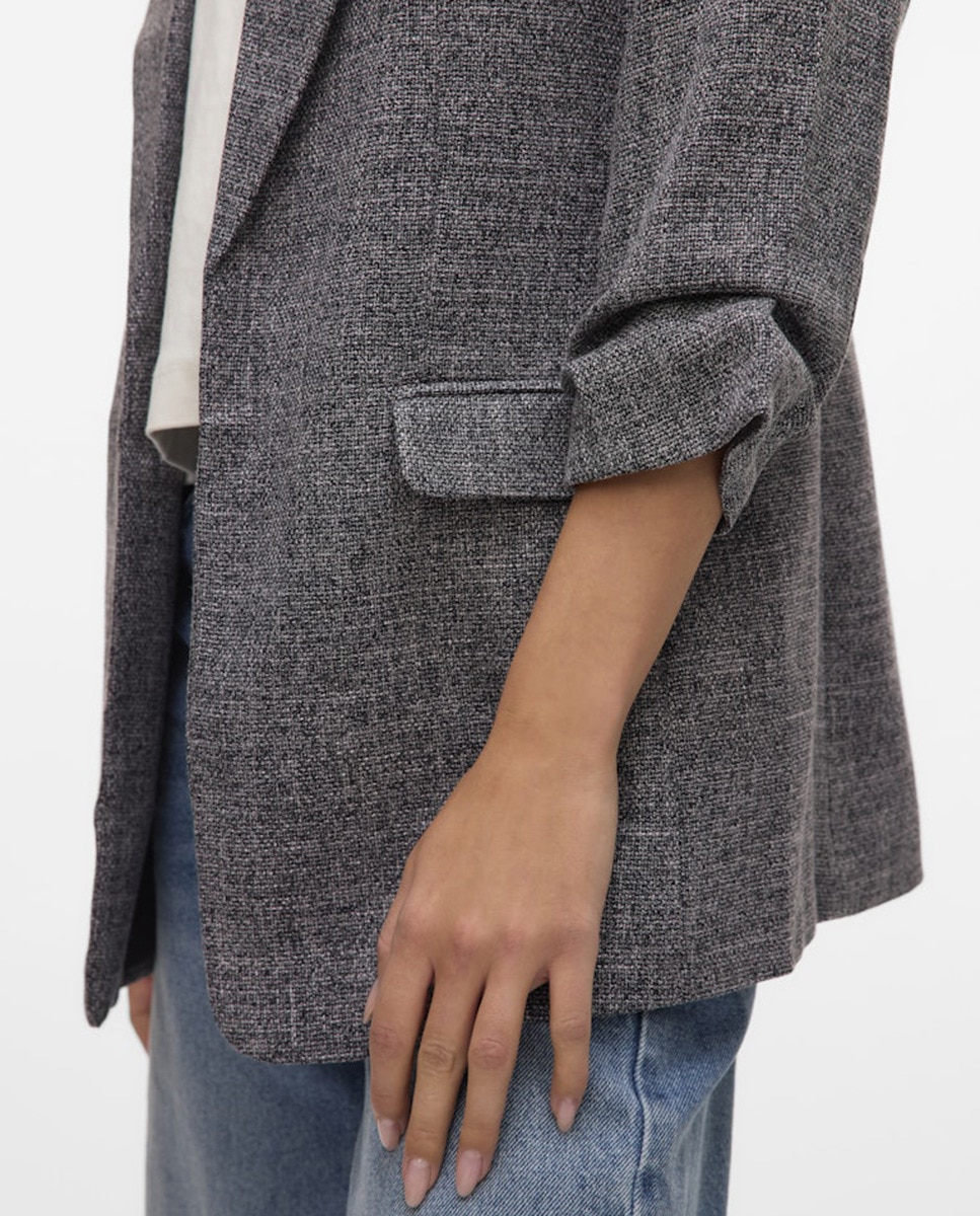 Blazer com Manga 3/4 Cinzento-escuro-3