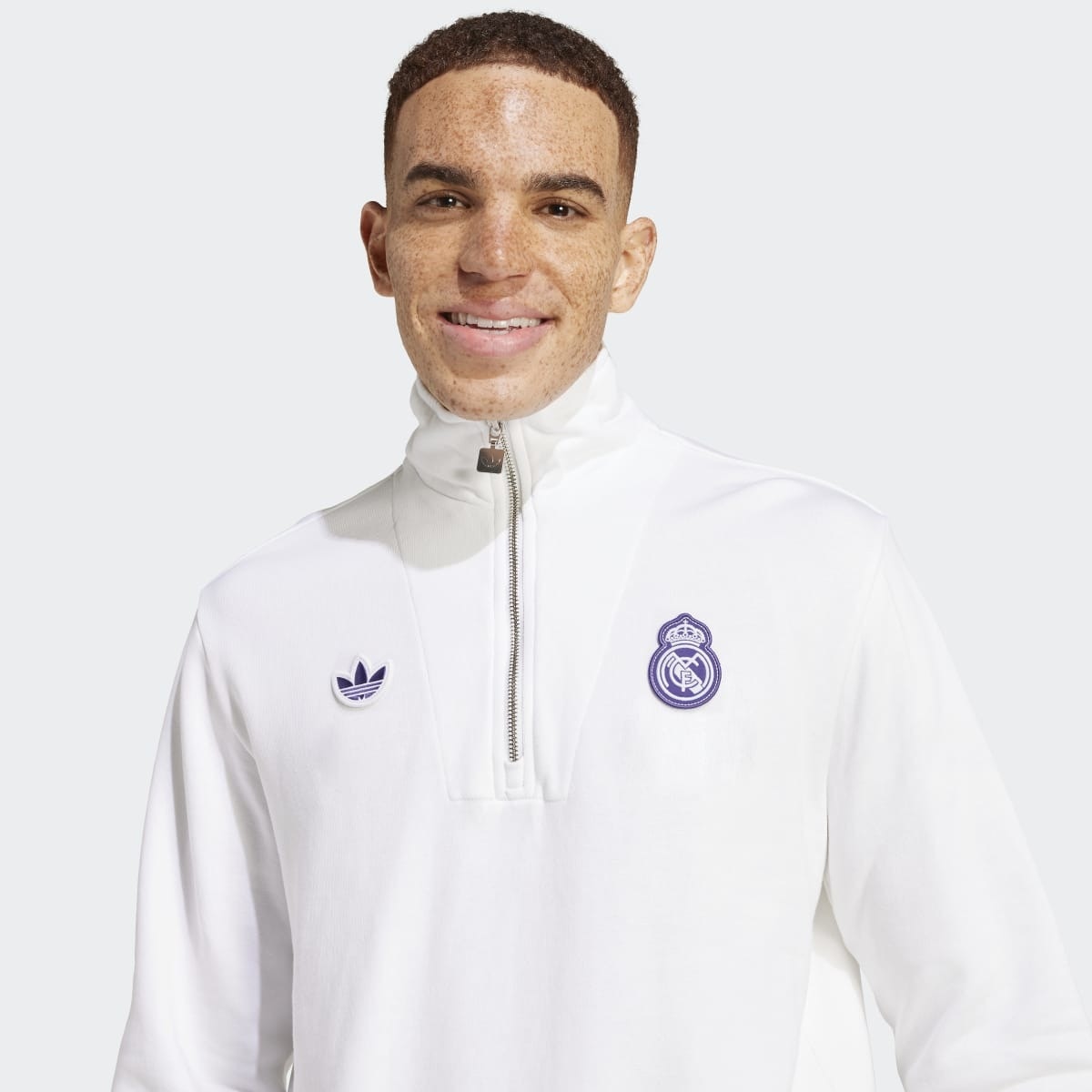 Sweatshirt de Homem Terrance Icons del Real Madrid Branco-6