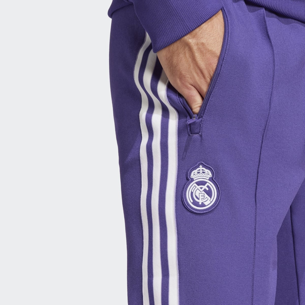 Calças de Homem Real Madrid Terrace Icons Violeta-5