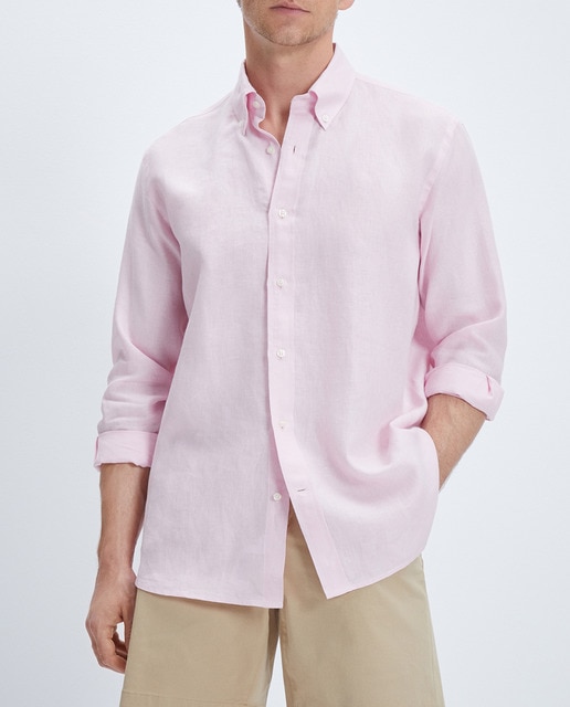 Imagen 0 de Camisa de hombre 100% lino sport classic fit