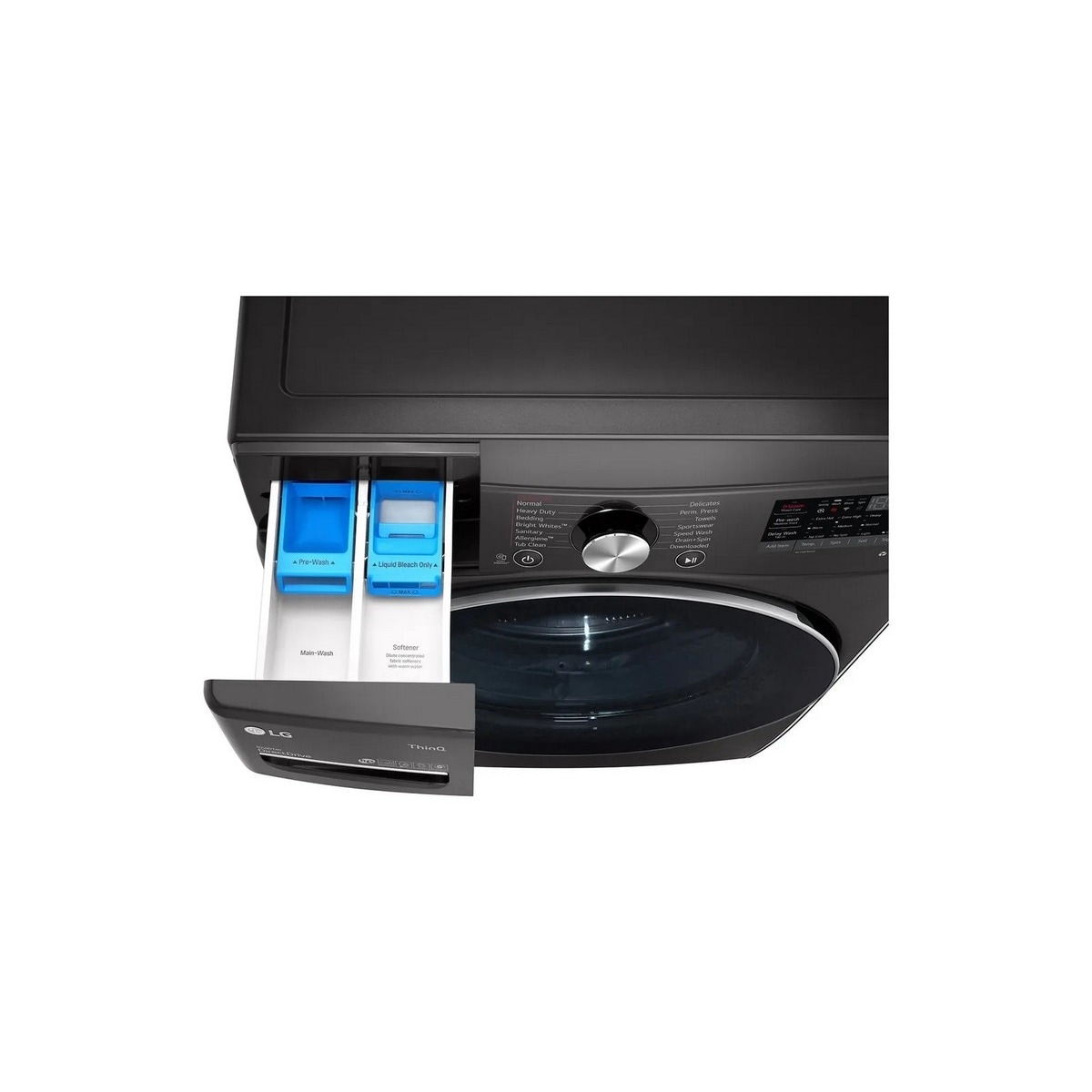 Máquina de Lavar Roupa LG F0P3CYV2E, AI DD™, TurboWash 360? e Vapor Steam™, de 20 Kg e de 1000 rpm - Black Steel 6