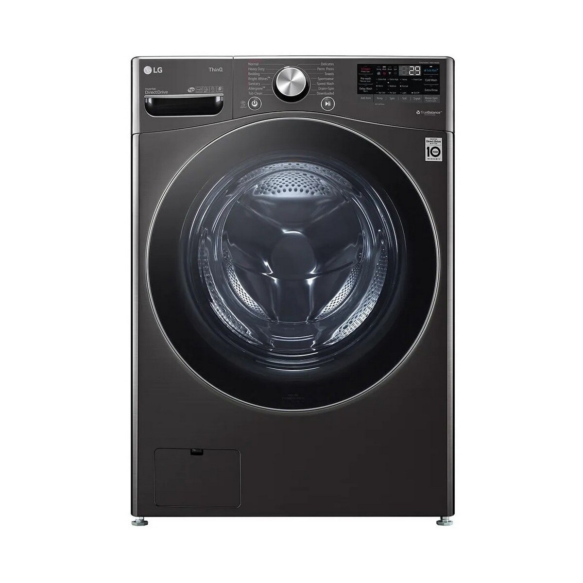 Máquina de Lavar Roupa LG F0P3CYV2E, AI DD™, TurboWash 360? e Vapor Steam™, de 20 Kg e de 1000 rpm - Black Steel 1