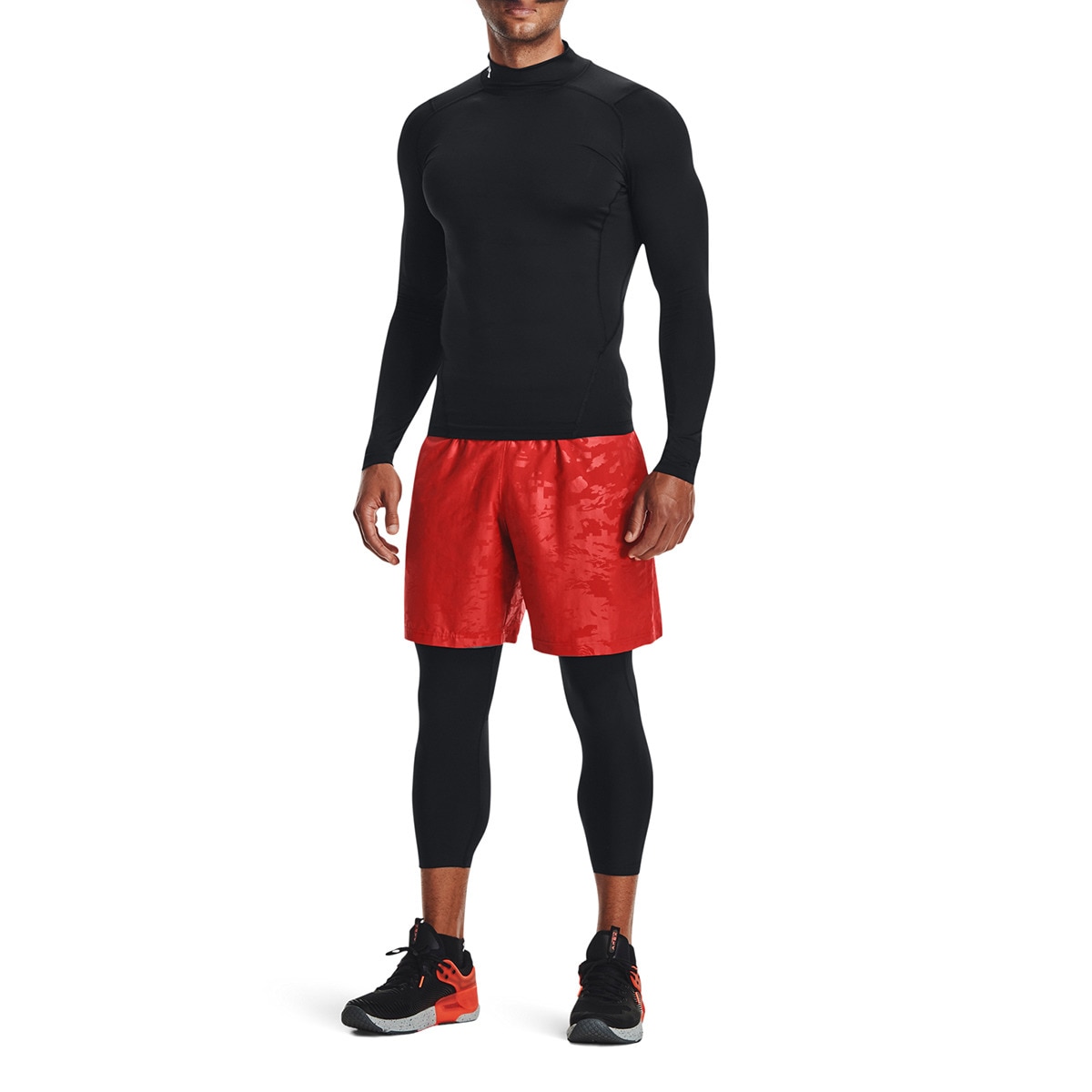 T-shirt HeatGear® Armour Mock Preto-5