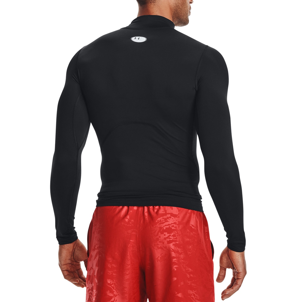 T-shirt HeatGear® Armour Mock Preto-2