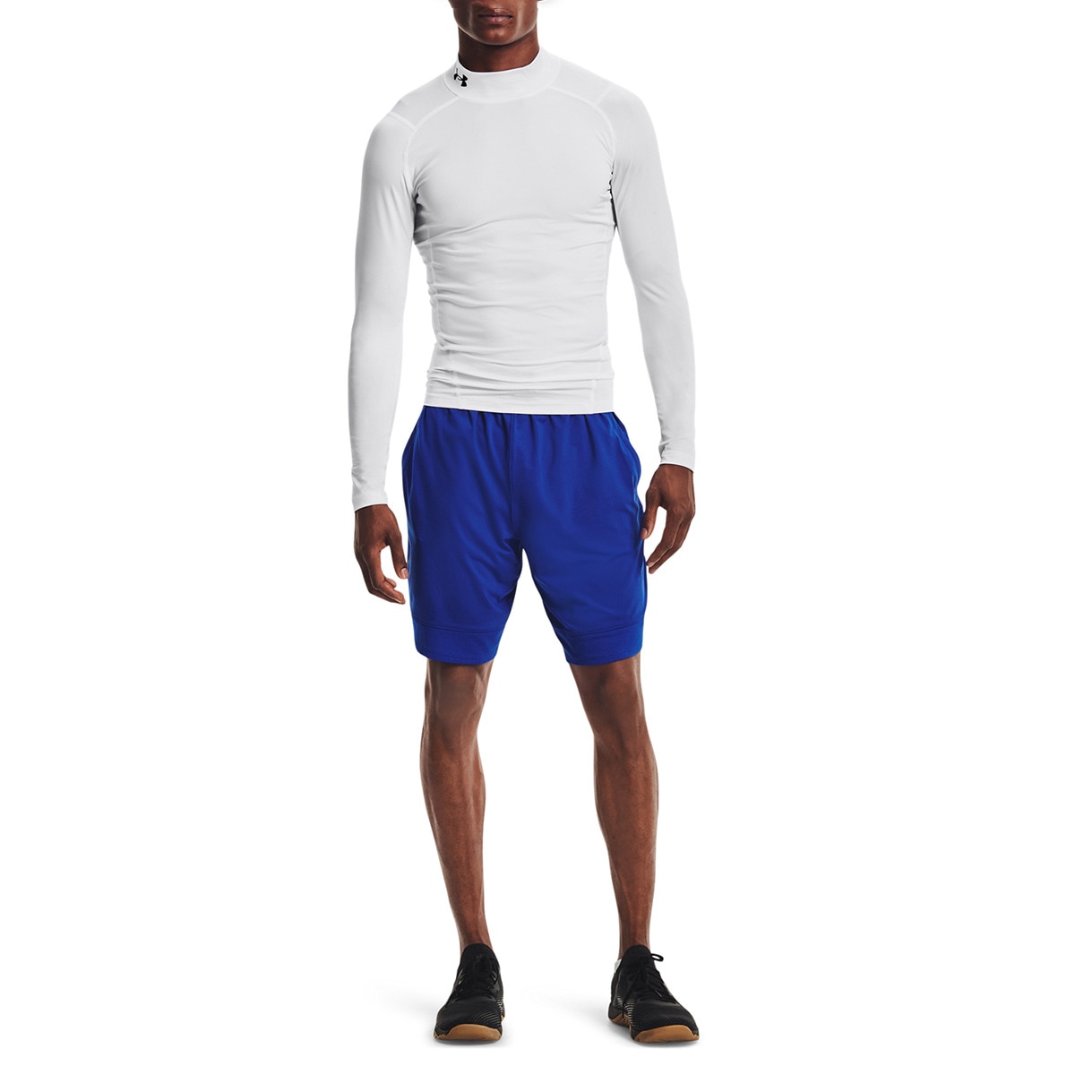 T-shirt HeatGear® Armour Mock Branco-4