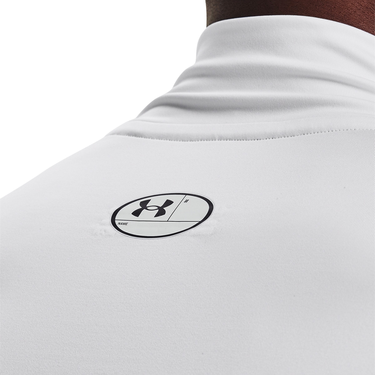 T-shirt HeatGear® Armour Mock Branco-3