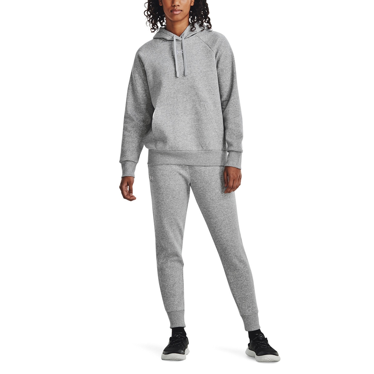Calças de mulher Rival Fleece Under Armour Cinzento-4