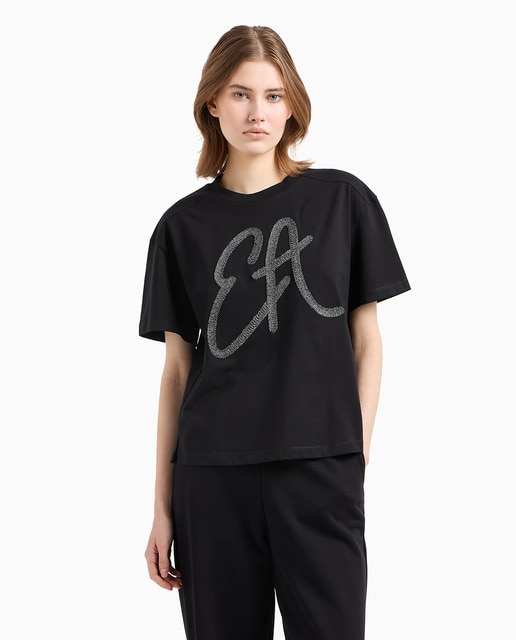 Imagen 0 de Camiseta de mujer de manga corta con logo frontal