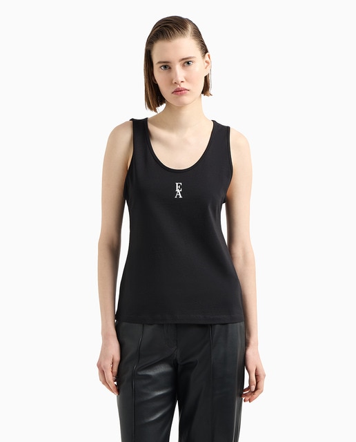 Imagen 0 de Top de mujer en algodón orgánico con logo