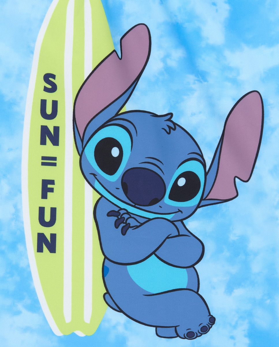 Fato de Banho Stitch com Prancha de Surf Azul-marinho-5