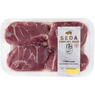 carrillada de cerdo 50% Duroc peso aproximado bandeja 400 g - Seda
