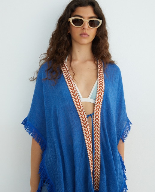 Imagem 0 de Kaftan Básico com Detalhe de Fita