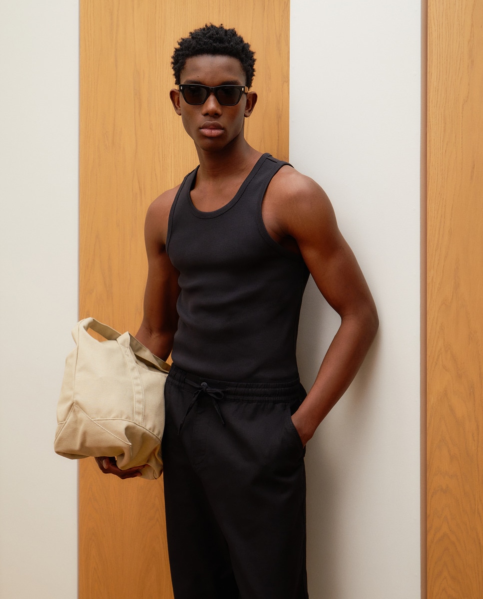 T-shirt Tank Top Preto-1