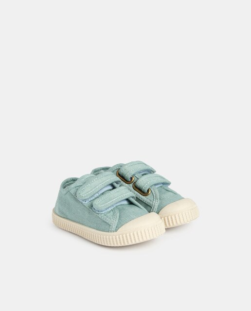 Lona bebés con velcro suela flexible