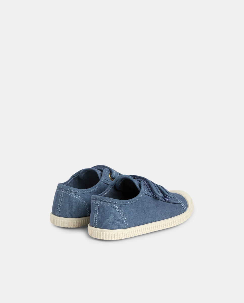 Lona infantil cierre velcro efecto lavado Azul marino-3