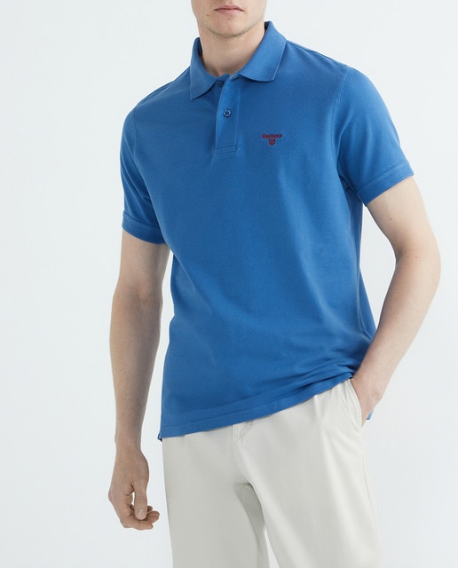 Imagen 0 de Polo de hombre de manga corta con tejido de piqué