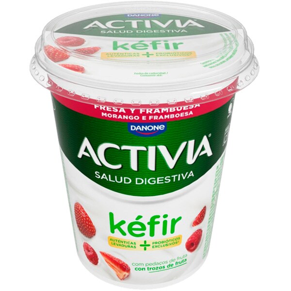 Kéfir Morango e Framboesa embalagem 380 g
