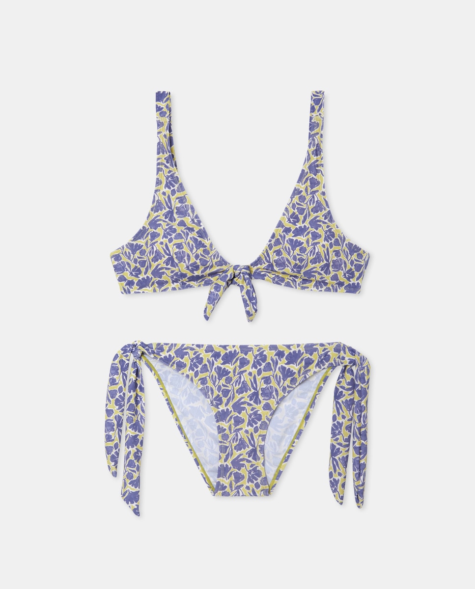 Bikini nudo escote Azul-4