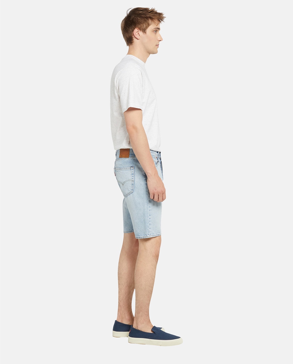 Bermudas de Ganga 501® Original de Algodão Azul-claro-4