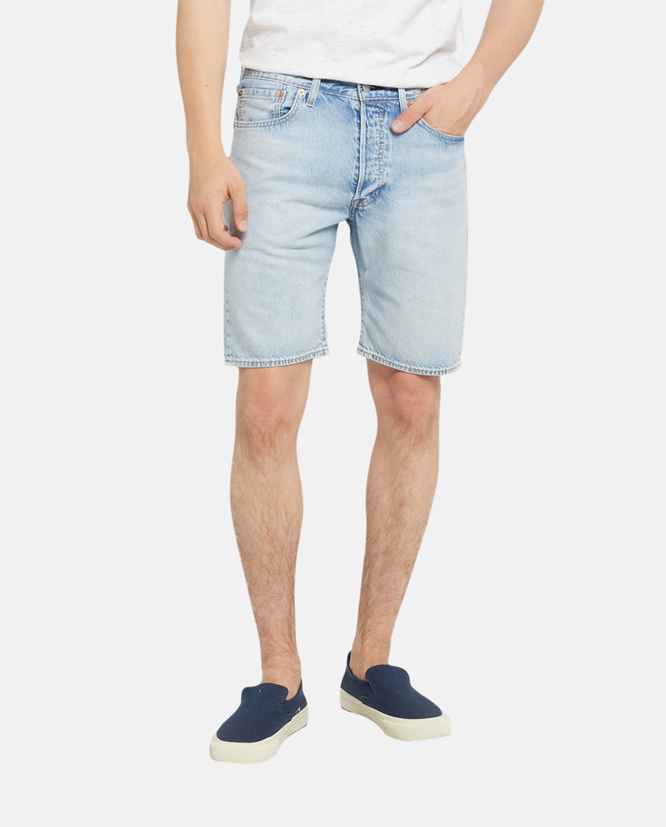 Bermudas de Ganga 501® Original de Algodão Azul-claro-2