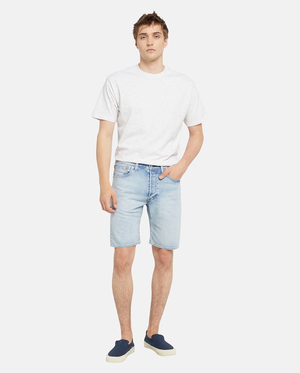 Bermudas de Ganga 501® Original de Algodão Azul-claro-1