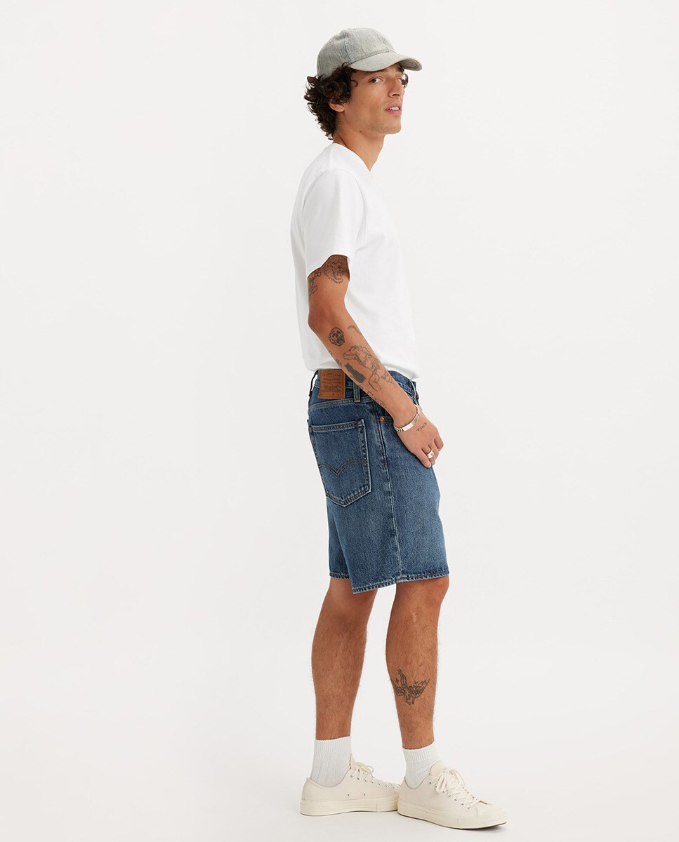 Bermudas de Ganga 468 Loose™ de Algodão Azul-marinho-4