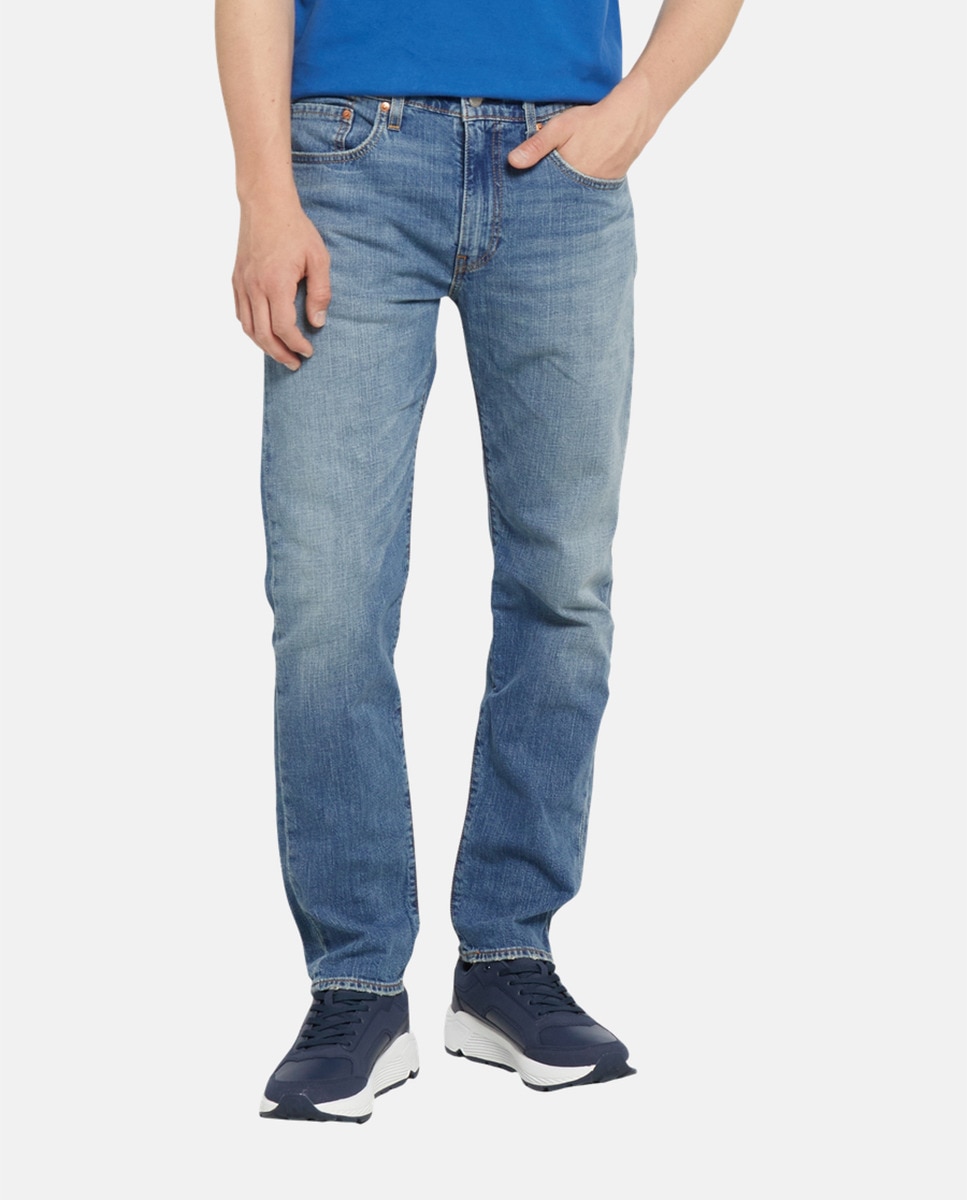 Jeans 502™ Taper com Toque de Linho Azul-2