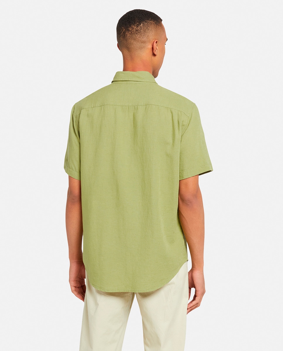 Camisa Lisa Regular Verde-claro-2