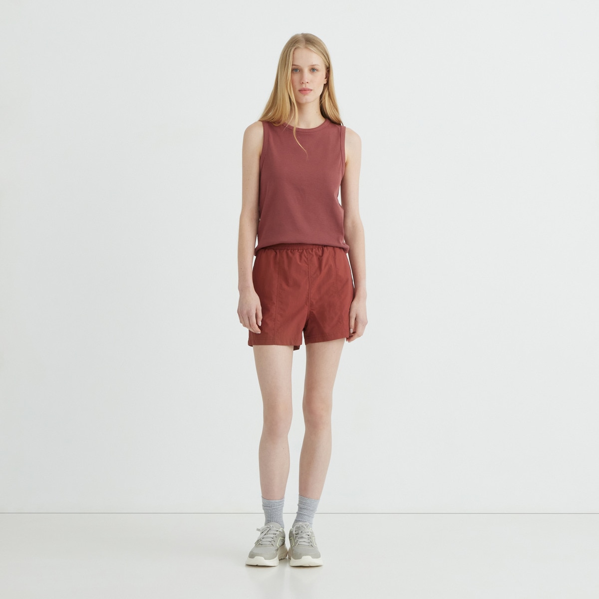 Camiseta ajustada mujer Marrón-2