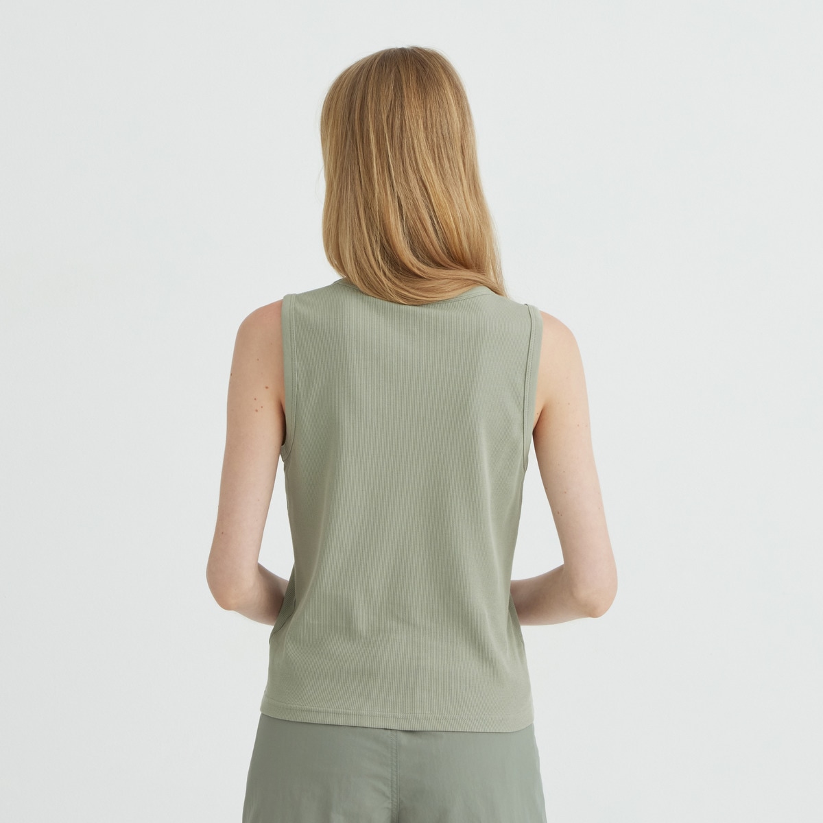 Camiseta ajustada mujer Verde-3