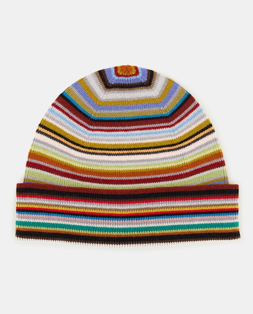 Imagen 0 de Gorro beanie multicolor de hombre logo raya