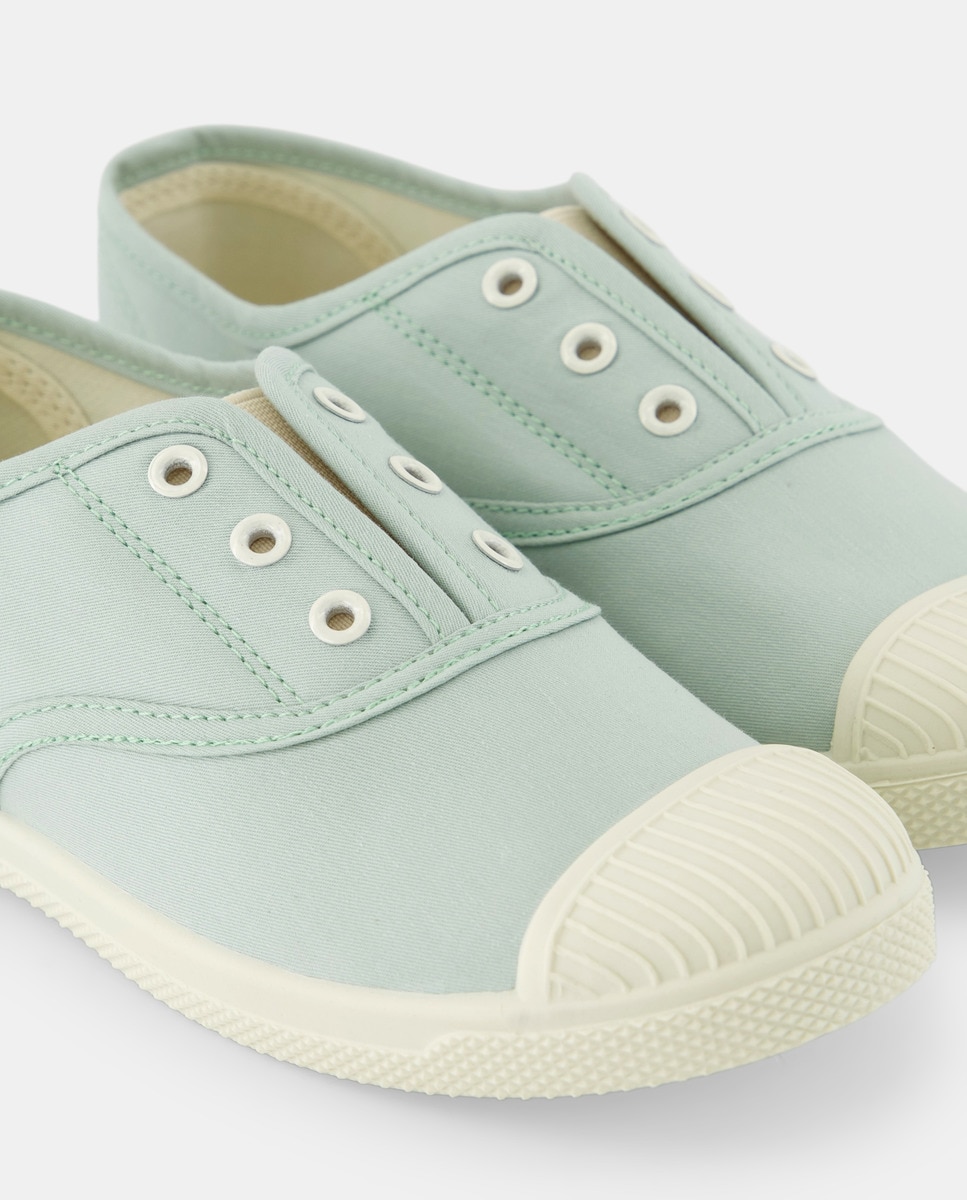 Sapatilhas de Lona 510 Verde Claro-5