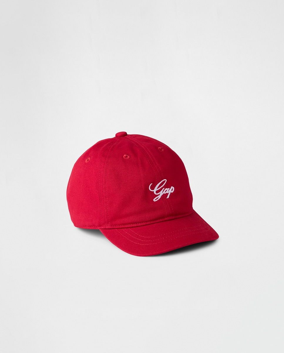 Boné de Basebol de Ganga com Logótipo Americano Vermelho-3