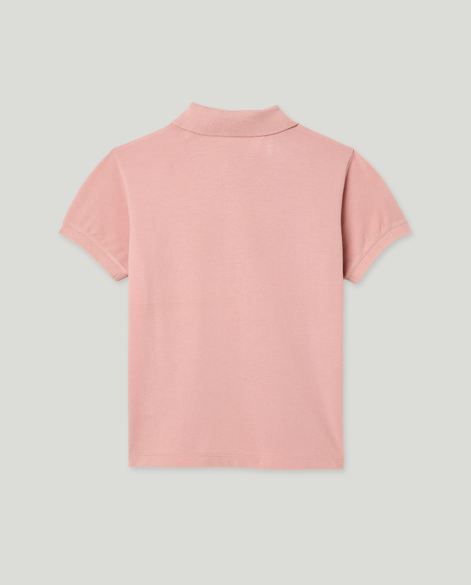 Polo de niño piqué manga corta Rosa-2