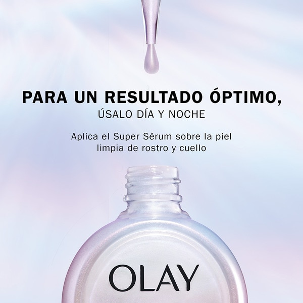 Gesichtsserum Super 5 Vorteile in 1 besseres Hautbild, gleichmäßigerer Teint Dosierspender 30 ml straffere Haut, sichtbar weichere Linien und lang anhaltende Feuchtigkeitszufuhr