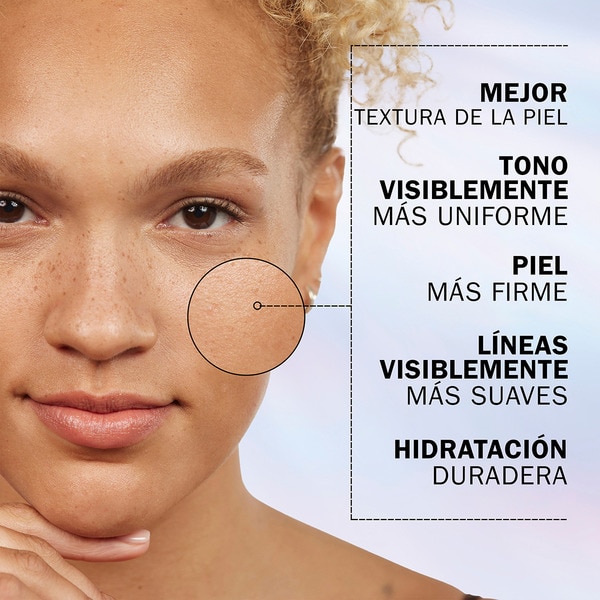 Gesichtsserum Super 5 Vorteile in 1 besseres Hautbild, gleichmäßigerer Teint Dosierspender 30 ml straffere Haut, sichtbar weichere Linien und lang anhaltende Feuchtigkeitszufuhr