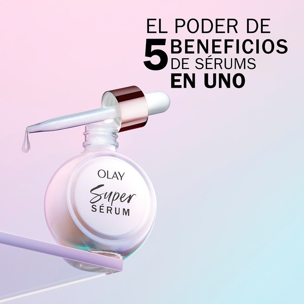 Gesichtsserum Super 5 Vorteile in 1 besseres Hautbild, gleichmäßigerer Teint Dosierspender 30 ml straffere Haut, sichtbar weichere Linien und lang anhaltende Feuchtigkeitszufuhr